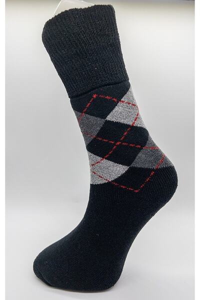 CİHO Чорапи Premium Thermal 6 чифта мъжки чорапи с тартан мотив, еластични, нестесняващи, за зимата