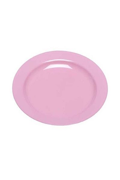 RUBİKAP Plastic Pink Plate 26 Cm Set of 10