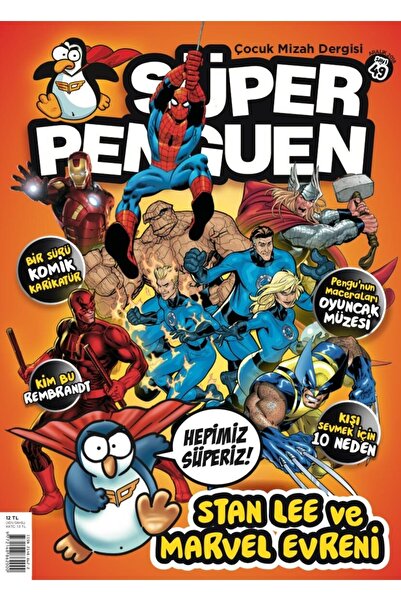 Süper Penguen Çocuk Mizah Dergisi 49. Sayı