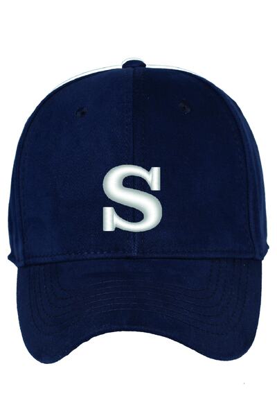 Trucker S Harfli Kişiye Özel Pamuk Şapka Lacivert
