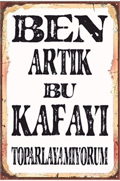 Hayat Poster I'M Done with This Head Funny Sayings Retro Wooden Poster