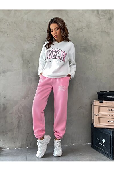 Machetta Σετ φόρμας 3 Thread Crew Neck Brooklyn Printed Oversize