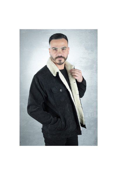 Factor Men's Velvet Buttoned Coat 91016