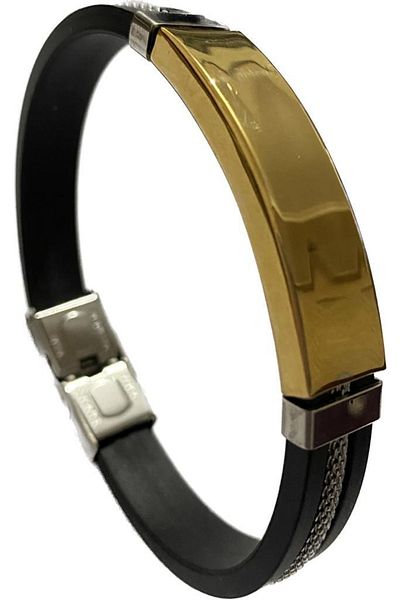 Elif Leather Metal Bracelet Yellow Color 60554-3