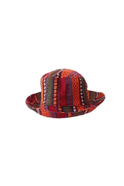 kapadokyahediyelik Safari Hat with Antep Kilim Pattern