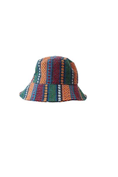 kapadokyahediyelik Safari Hat with Antep Kilim Pattern