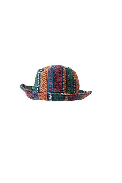 kapadokyahediyelik Safari Hat with Antep Kilim Pattern