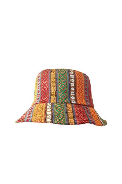 kapadokyahediyelik قبعة سفاري أنتيب كليم منقوشة