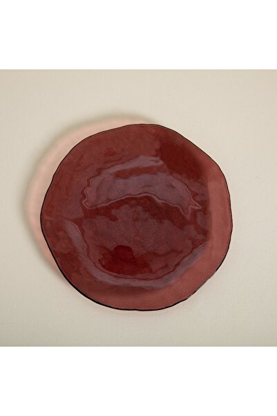 Chakra Dune Pasta Tabağı 21 Cm Bordo