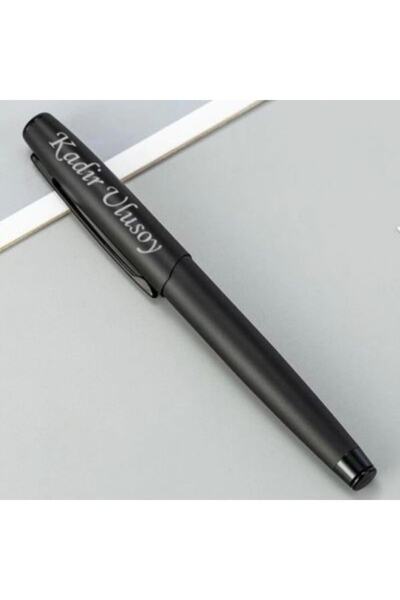 Personalized Matte Black Luxury Roller Pencil Case