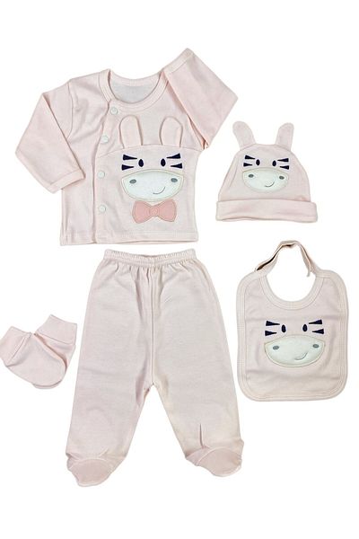 Minikel Cute Zebra Newborn 5-Piece Bodysuit Set