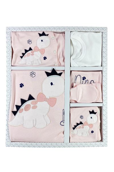 Minikel Cute Bow Tie Dino 10-Piece Newborn Set