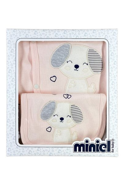 Minikel Love Dog Newborn 5-Piece Bodysuit Set