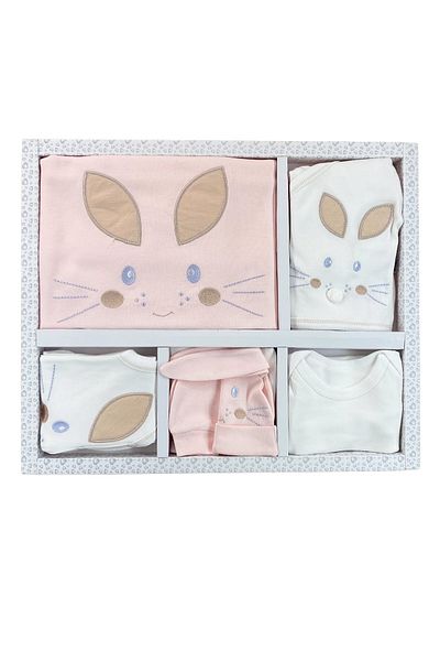 Minikel Face Rabbit 10-Piece Newborn Set