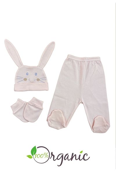 Minikel Face Rabbit 10-Piece Newborn Set