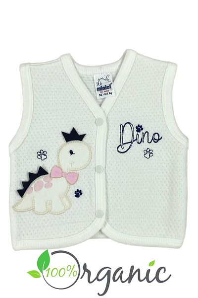 Minikel Cute Dino Quilted Vest