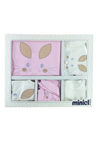 Minikel Face Rabbit 10-Piece Newborn Set