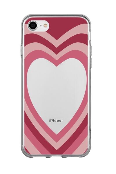 butikcase حافظة شفافة لهاتف آيفون 7 / 8 Se 2020 بنمط قلب