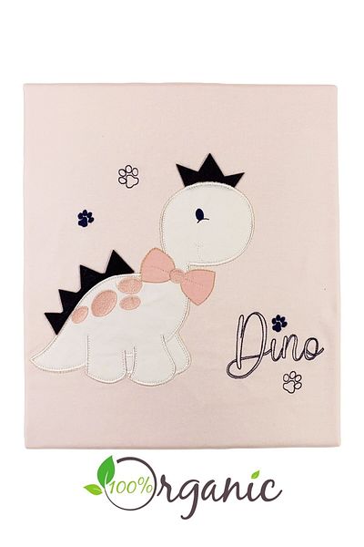 Minikel Cute Dino Combed Cotton Double Layer Blanket