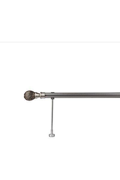 RUSTIKCIM Antik Rustik Fon Perde Askısı Gümüş Eskitme Krg-5 100 Cm