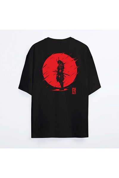 Shout Υπερμεγέθη μπλουζάκι Samurai Oldschool Unisex