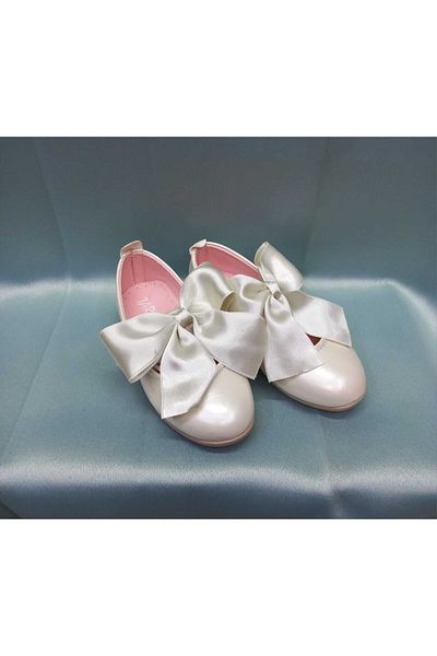 TURKUAZ 67 Girl's Ballerina Flats with Bow and Ribbon Detail Trkzabyc4 Orthopedic Trkzabyc5