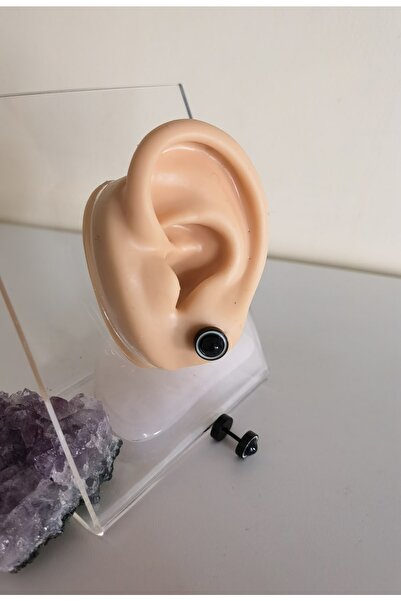 Bylin Cerrahi Çelik Tünel Görünümlü Bombe Kulak Piercing Küpesi - 1 Adet