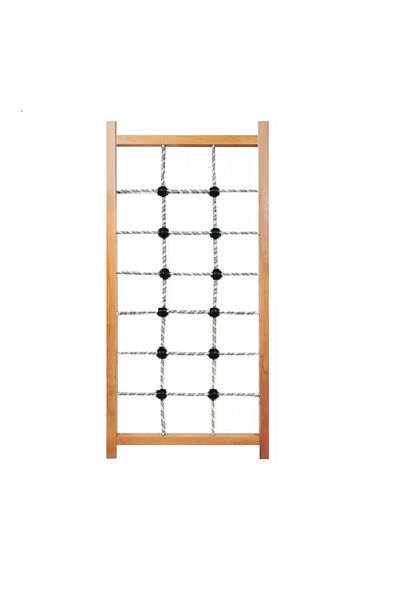 Edutoys Climbing Ladder - Exercise Gymnastic Bar - Braided Wooden Ladder - 190x80 Cm