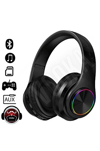 VOOKA Togo M39 Bass Bluetooth Kulaküstü Kulaklık Led Işıklı Mikrofonlu Kablosuz Kulak Üstü Kulaklık Uni