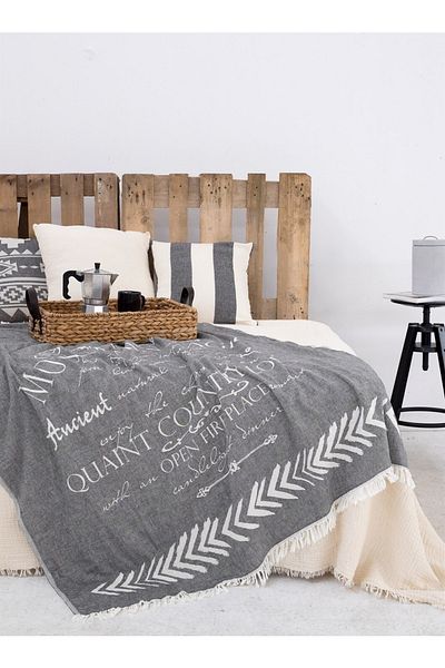 Barine Mountain Magic TV Blanket Sofa Shawl Black/white