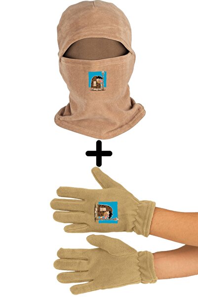 Zeron Tasarım Набір довгих рукавичок і маски Polar з каменючної епохи Bll1049