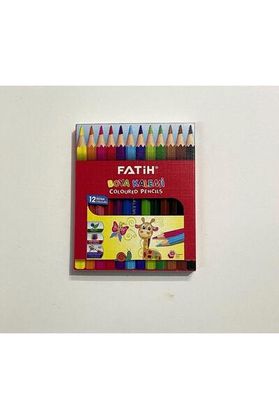 Fatih قلم طلاء جاف 12 لون نصف حجم، علبة كرتون