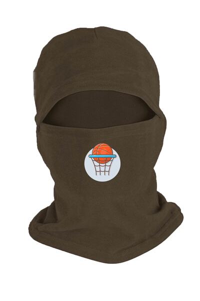 Zeron Tasarım Basketball Ball Polar Snow Mask Long Gloves Set Bll2060