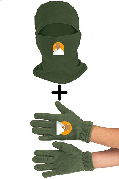 Zeron Tasarım Gandhi Polar Маска для обличчя та довгі рукавички, комплект Bll944