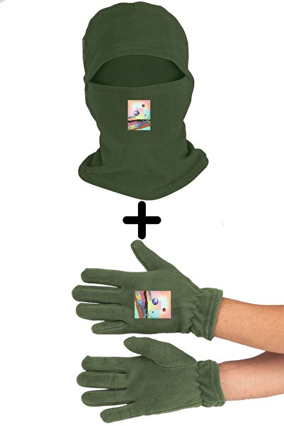 Zeron Tasarım Set mănuși lungi - Mască de zăpadă Galaxy Fleece Bll560