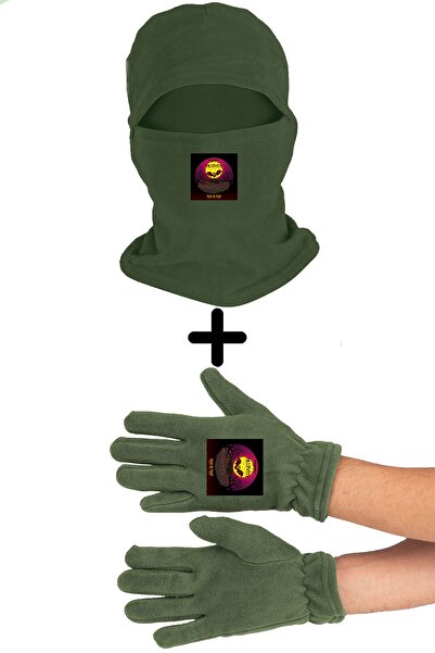 Zeron Tasarım Set mănuși lungi cu mască de zăpadă din lână Halloween fericit ...