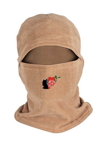 Zeron Tasarım Afghanistan Flag Polar Snow Mask Long Gloves Set Bll464