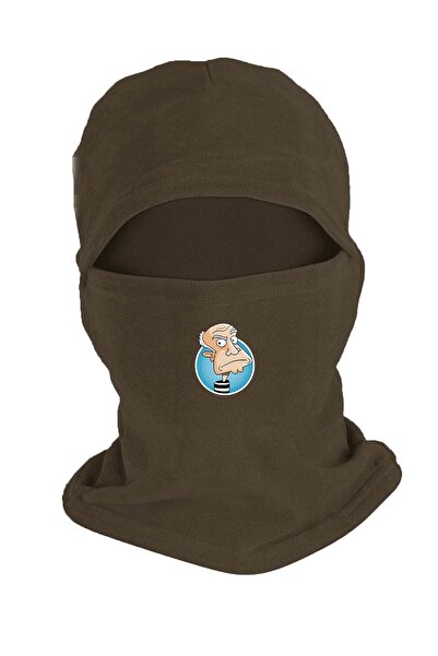 Zeron Tasarım Pablo Picasso Fleece Snow Mask Long Gloves Set Bll872