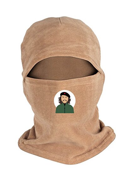 Zeron Tasarım Che Guevara Fleece Snow Mask Long Gloves Set Bll940