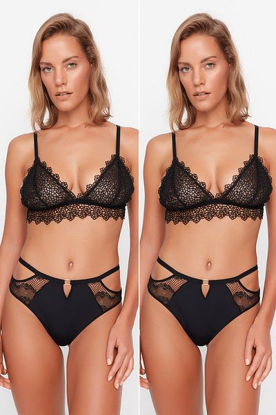 Trendyol Collection Slip - Schwarz - 2er-Pack