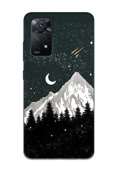 Spoyi حافظة هاتف Xiaomi Redmi Note 11 Pro باللون الأسود بتصميم ليلي أسود