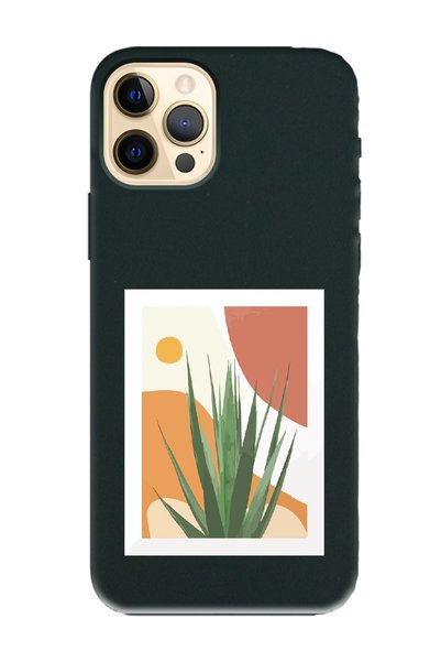 Spoyi iPhone 14 Pro Cornflower Design Black Launch Phone Case