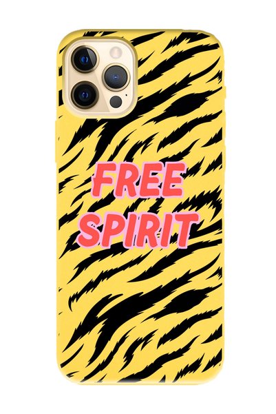 Spoyi iPhone 14 Pro Max Free Spirit Design Yellow Launch Phone Case