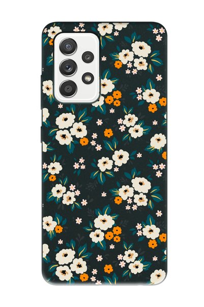Spoyi Samsung A23 Flower Garden Design Black Launch Phone Case