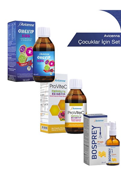 Avicenna Bosprey, Omevip Kids Ve Provitec - Çocuklar Için Propolis Sprey / Om...