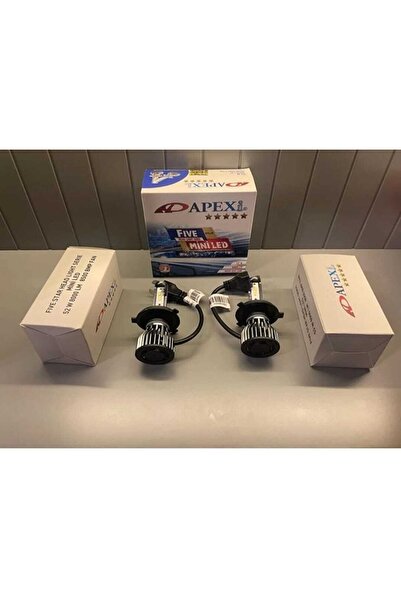 APEXİ 5 Star H4 Mini Led Xenon H4 Slım Led Şimşek Etkili Fıve-h4