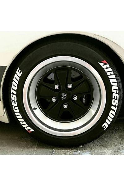 harunoglu نص الإطارات الأبيض Bridgestone - نص الإطارات Bridgestone - مع هدية عطر السيارة لدينا