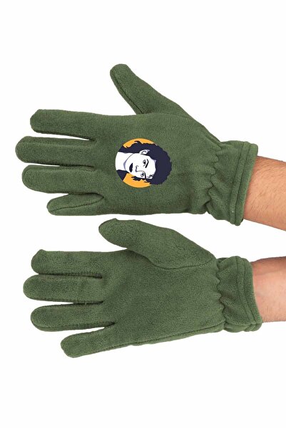 Zeron Tasarım Micheal Jackson Fleece Snow Mask Long Gloves Set Bll1093