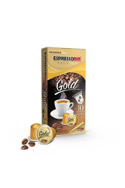 ESPRESSOMM Premium Gold Nespresso ® Aluminum Capsule Coffee - 50 Pieces