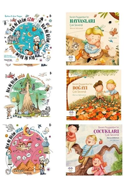 hayykitap 6 Kitap Çocuk Kitapları Dini Hikayeler Ben Ne Biliim Uzay Hatice Kü...